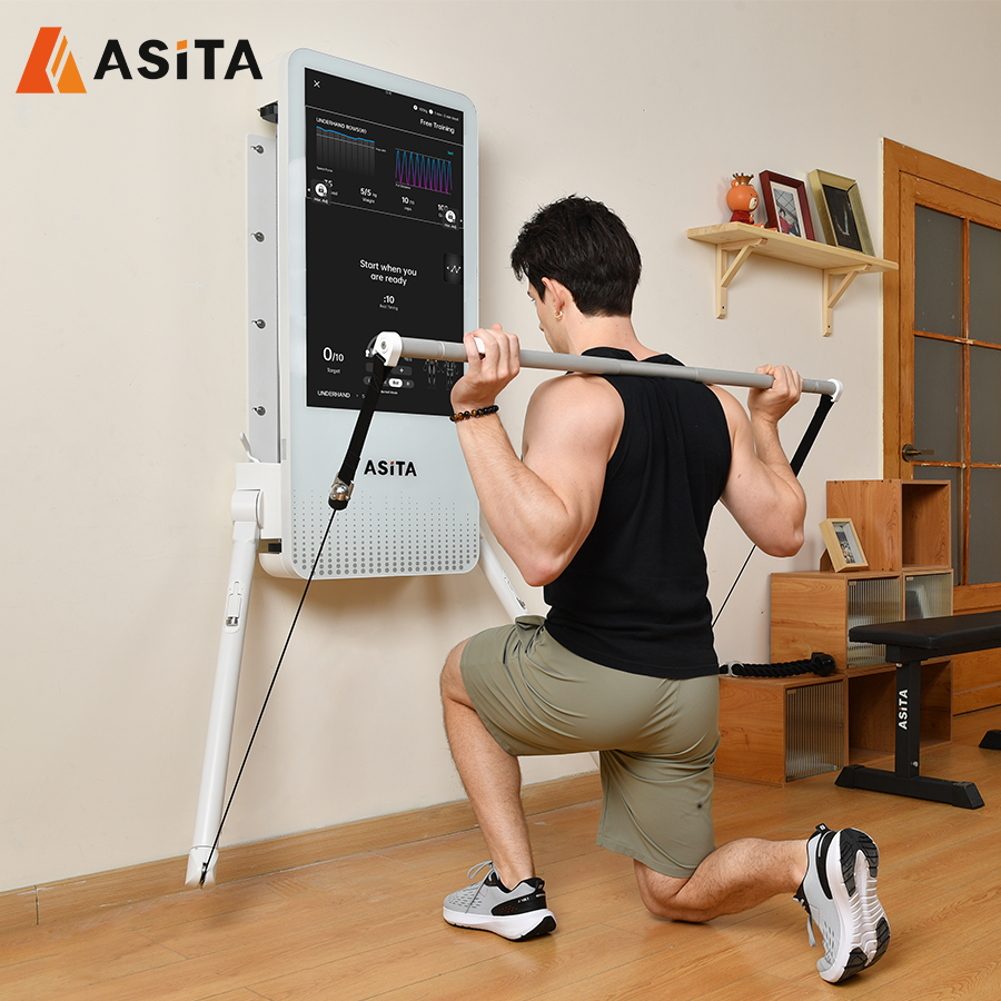 ASITA Multi Function Fitness Equipment Smart Home Gym Cifereca Pezo-Forto-Trejnado