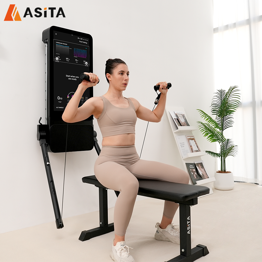 ASITA Multi Function Fitness Equipment Smart Home Gym Cifereca Pezo-Forto-Trejnado