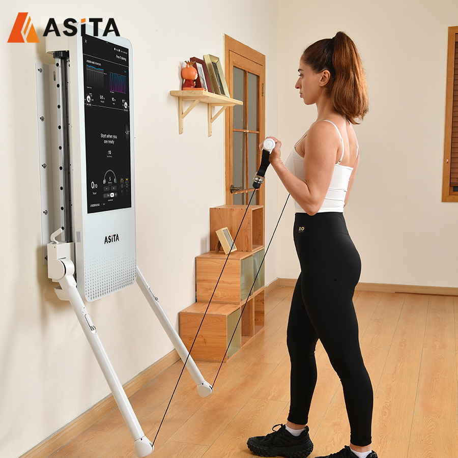 ASITA Multi Function Fitness Equipment Smart Home Gym Cifereca Pezo-Forto-Trejnado