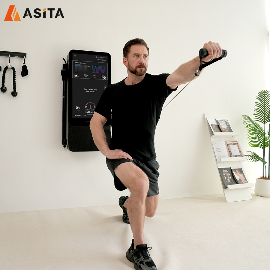 ASITA Multi Function Fitness Equipment Smart Home Gym Cifereca Pezo-Forto-Trejnado