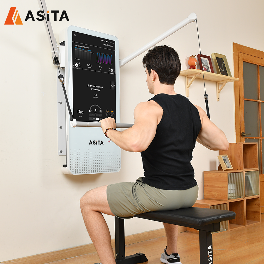 ASITA Multi Function Fitness Equipment Smart Home Gym Cifereca Pezo-Forto-Trejnado
